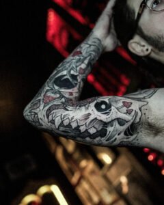 tatoueur saint etienne tattoo crânes animaux