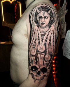 tatoueur saint etienne tattoo lucifer