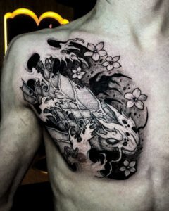tatoueur saint etienne tattoo carpe koi