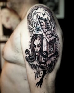 tatoueur saint etienne tattoo baba yaga