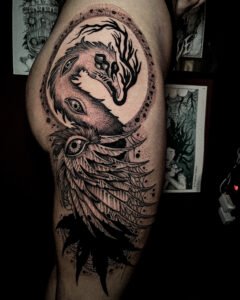tatoueur saint etienne tattoo cygne