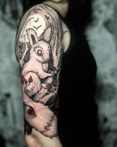 tatoueur saint etienne tattoo ecureuil