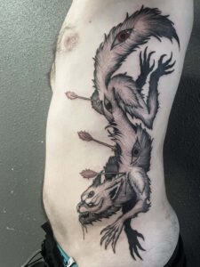 tatoueur saint etienne tattoo loup