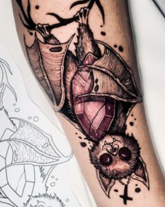 tatoueur saint etienne tattoo chauve souris